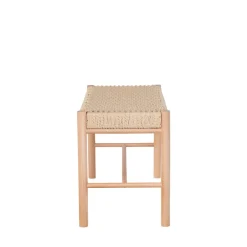 House Nordic ABANO Banc en bois et corde tressée L80cm
