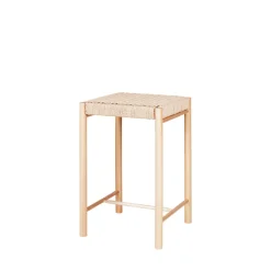 House Nordic ABANO Tabouret de bar en bois et corde H66,5cm