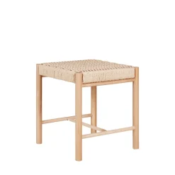 House Nordic ABANO Tabouret en bois et corde H46,5cm