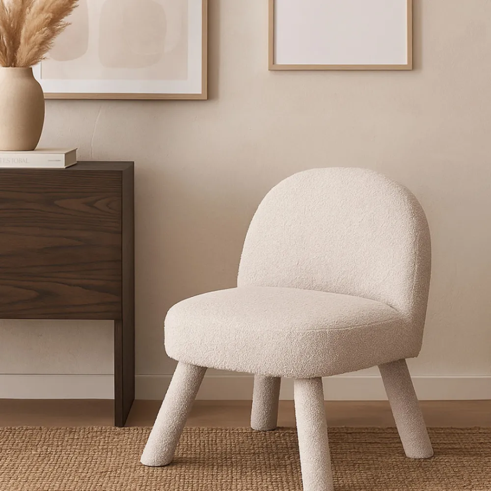 Drawer ABICA Fauteuil en tissu bouclette