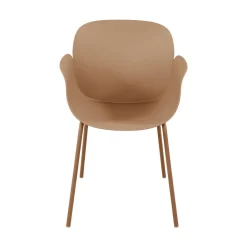 Drawer ACAPULCO Lot de 4 fauteuils de table intérieur et extérieur en plastique et métal