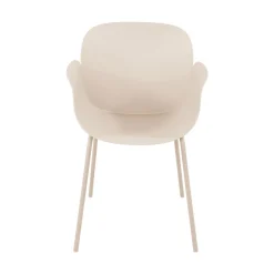 Drawer ACAPULCO Lot de 4 fauteuils de table intérieur et extérieur en plastique et métal