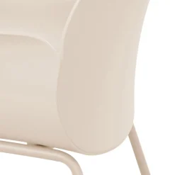 Drawer ACAPULCO Lot de 4 fauteuils de table intérieur et extérieur en plastique et métal