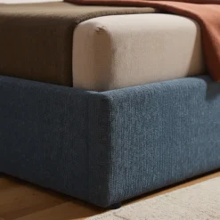 Drawer ACARA Lit coffre matelassé en tissu 140x190cm