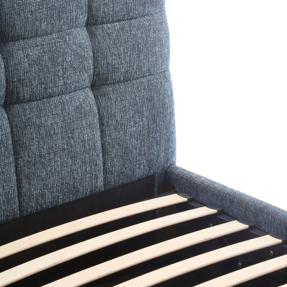 Drawer ACARA Lit coffre matelassé en tissu 140x190cm