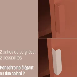 Drawer ADEL Armoire 2 portes en métal H180cm