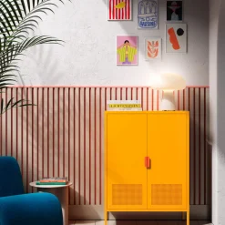 Drawer ADEL Buffet haut 2 portes en métal H110cm