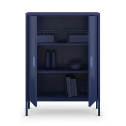 Drawer ADEL Buffet haut 2 portes en métal H110cm
