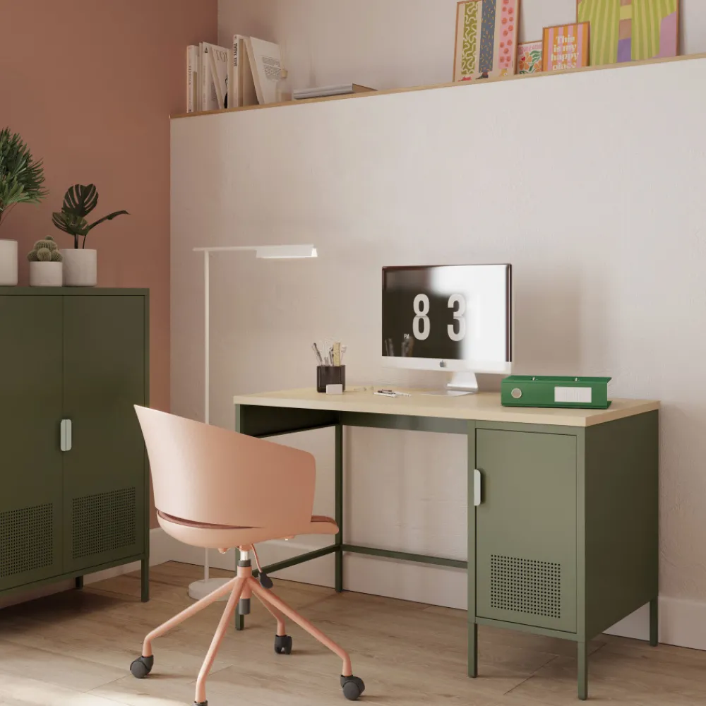 Drawer ADEL Bureau 1 porte en métal L120cm