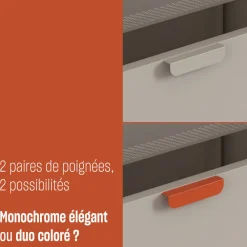 Drawer ADEL Bureau 1 porte en métal L120cm