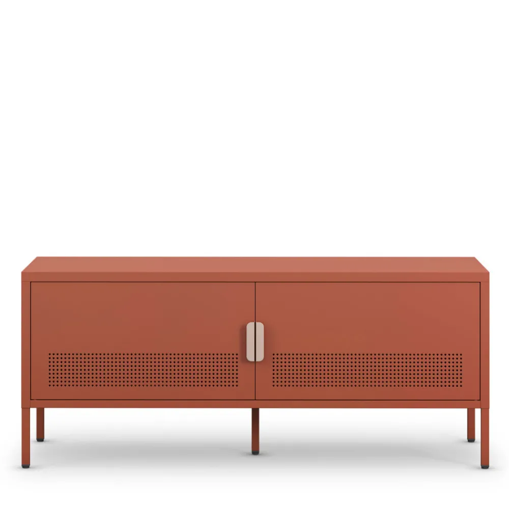 Drawer ADEL Meuble TV 2 portes en métal L120cm
