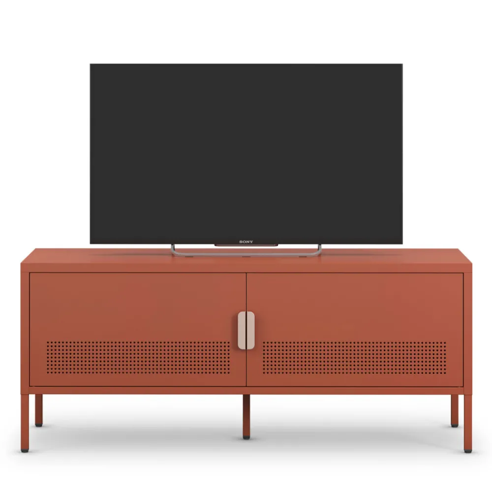 Drawer ADEL Meuble TV 2 portes en métal L120cm