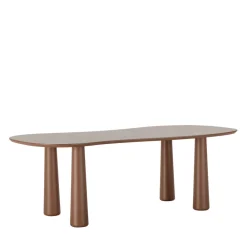 Drawer ADRINE Table à manger 8 personnes organique en bois