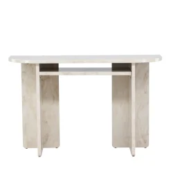 Venture Home ALESUND Console aux bords arrondis effet marbre L120cm