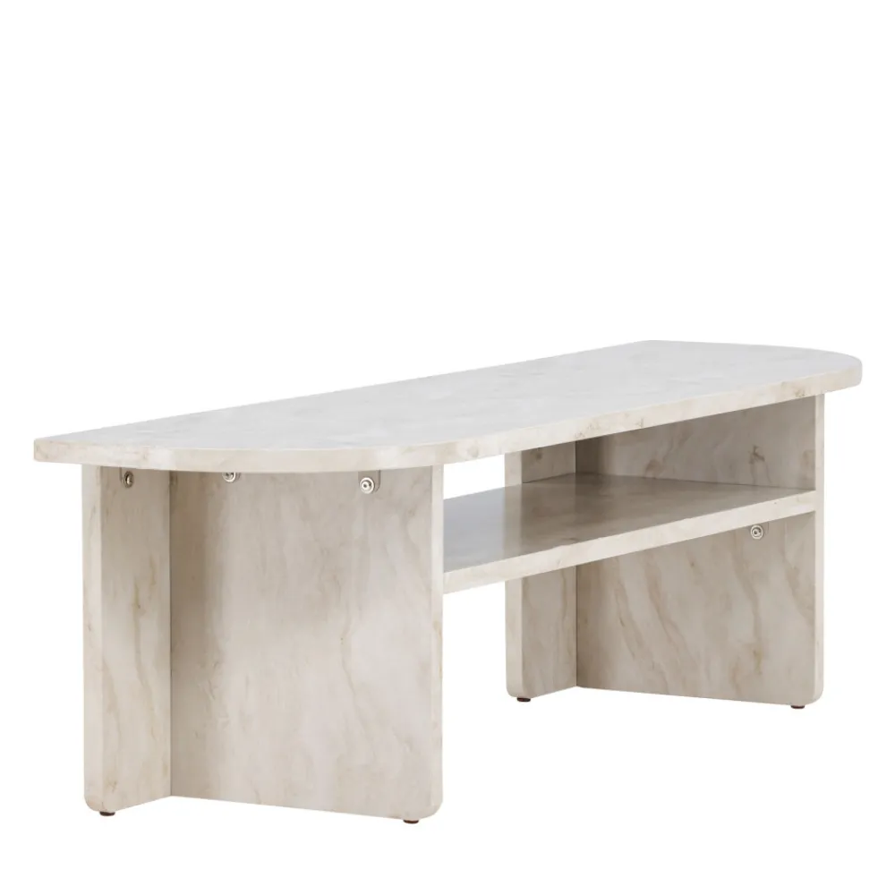Venture Home ALESUND Meuble TV effet marbre L140cm