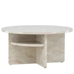 Venture Home ALESUND Table basse ronde effet marbre ø85cm