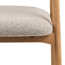 Drawer ANABATE Lot de 2 fauteuils de table en tissu et bois