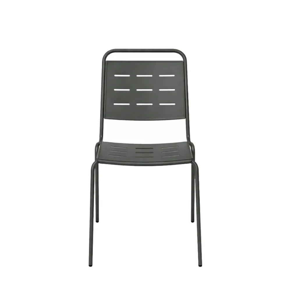 Drawer ARIA Lot de 4 chaises de jardin en métal