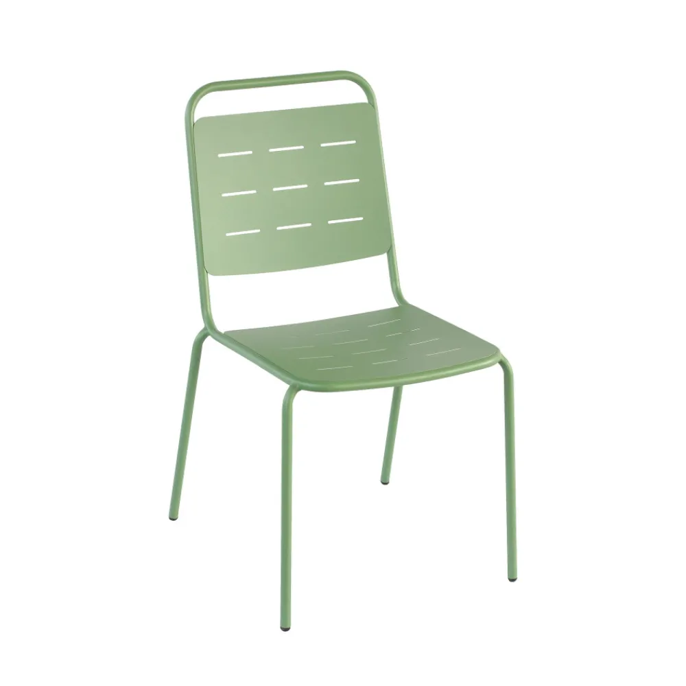 Drawer ARIA Lot de 4 chaises de jardin en métal