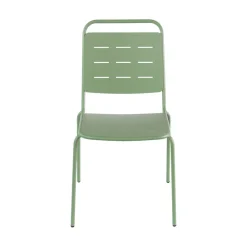 Drawer ARIA Lot de 4 chaises de jardin en métal