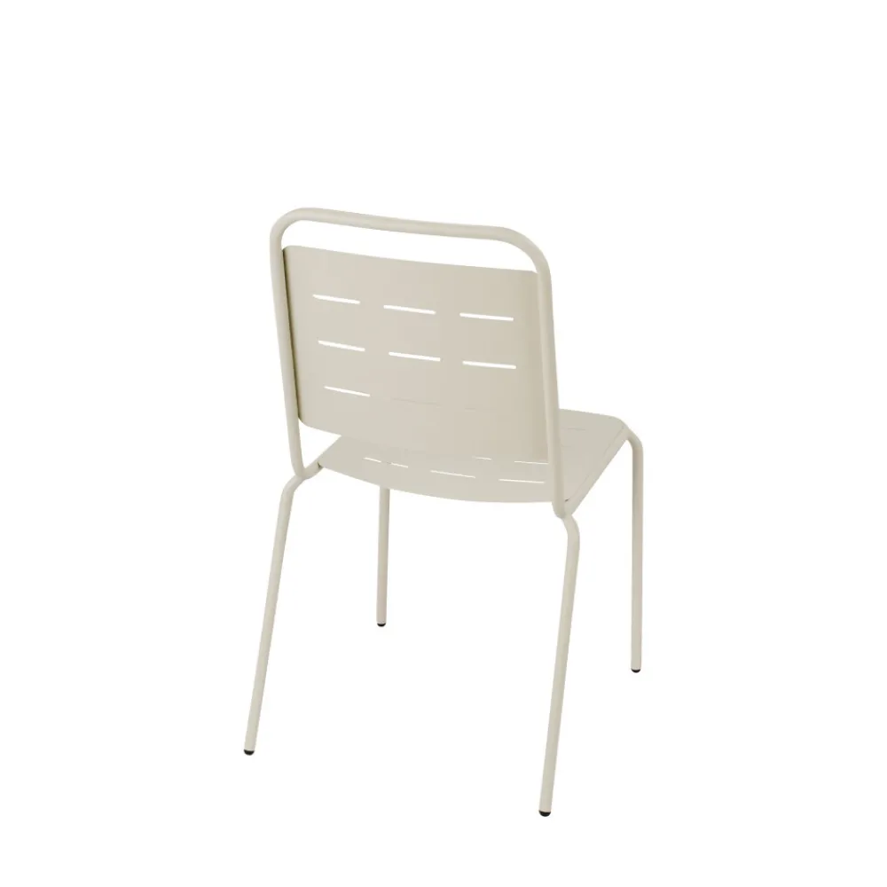 Drawer ARIA Lot de 4 chaises de jardin en métal