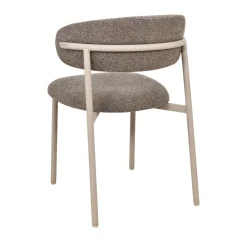 Drawer ARIA Lot de 2 chaises en tissu pieds beiges