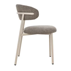Drawer ARIA Lot de 2 chaises en tissu pieds beiges