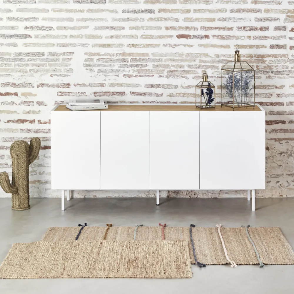 Teulat ARISTA Buffet en bois 4 portes 3 tiroirs L165cm