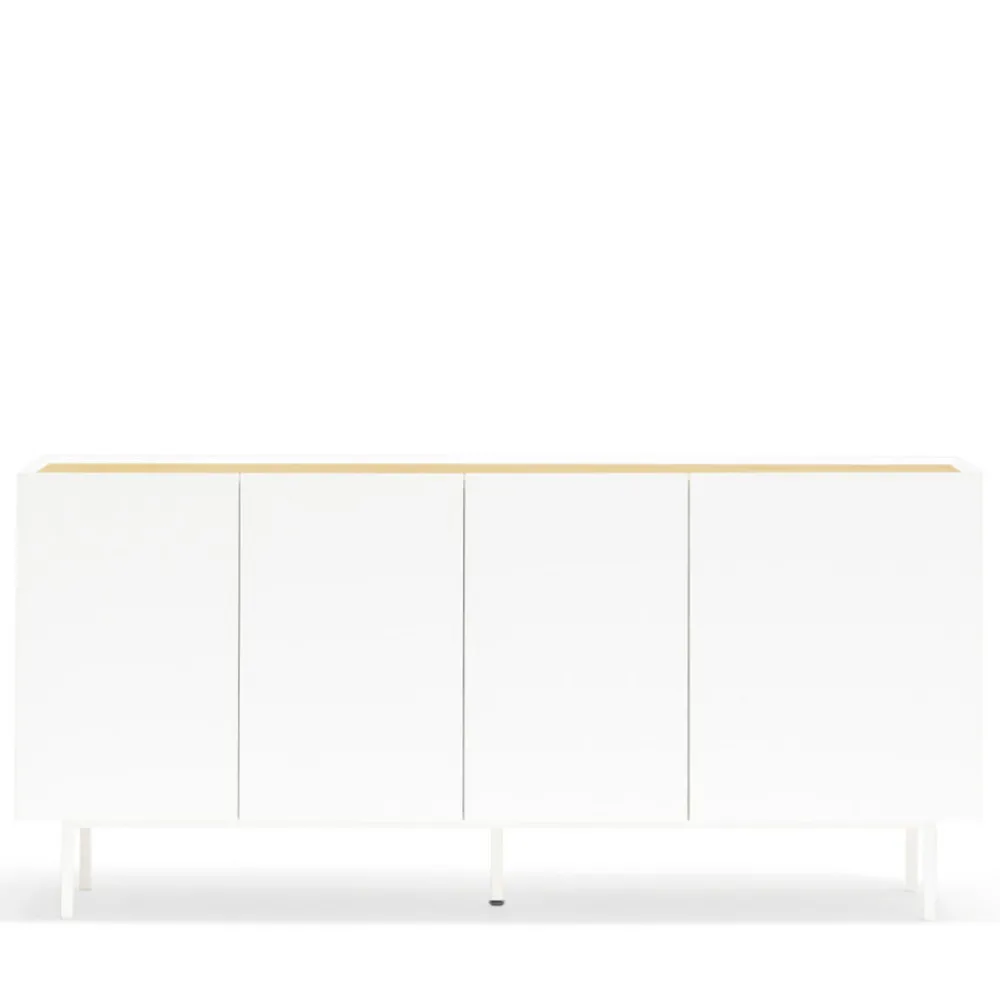Teulat ARISTA Buffet en bois 4 portes 3 tiroirs L165cm