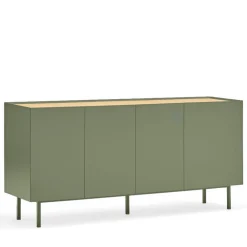 Teulat ARISTA Buffet en bois 4 portes 3 tiroirs L165cm