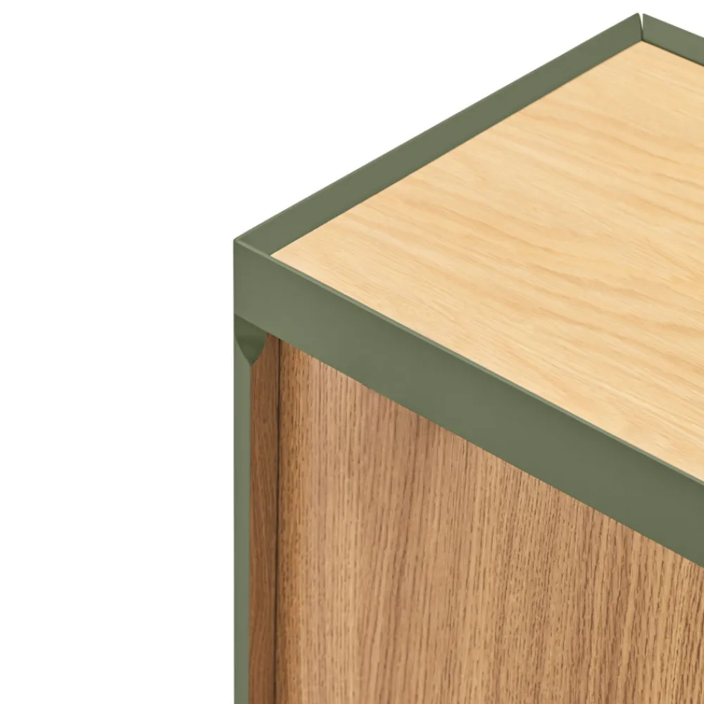 Teulat ARISTA Buffet en bois 4 portes 3 tiroirs L165cm