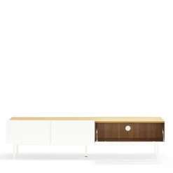 Teulat ARISTA Meuble TV en bois 1 porte 2 tiroirs L180cm