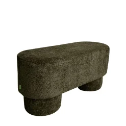 Drawer ARLO Banc arrondie en tissu bouclette L92cm