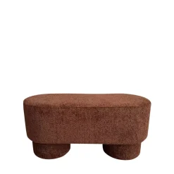 Drawer ARLO Banc arrondie en tissu bouclette L92cm
