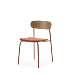 No name ARNO Lot de 2 chaises en tissu et métal