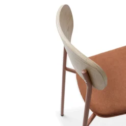 No name ARNO Lot de 2 chaises en tissu et métal