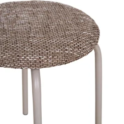 House Nordic ASMARA Tabouret en tissu et métal H43cm