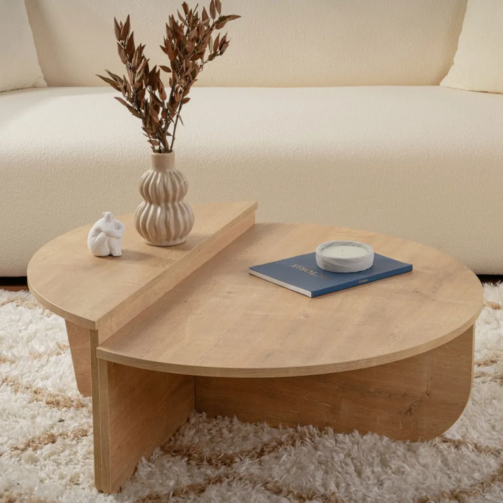 Drawer ASYA Lot de 2 tables basses en bois