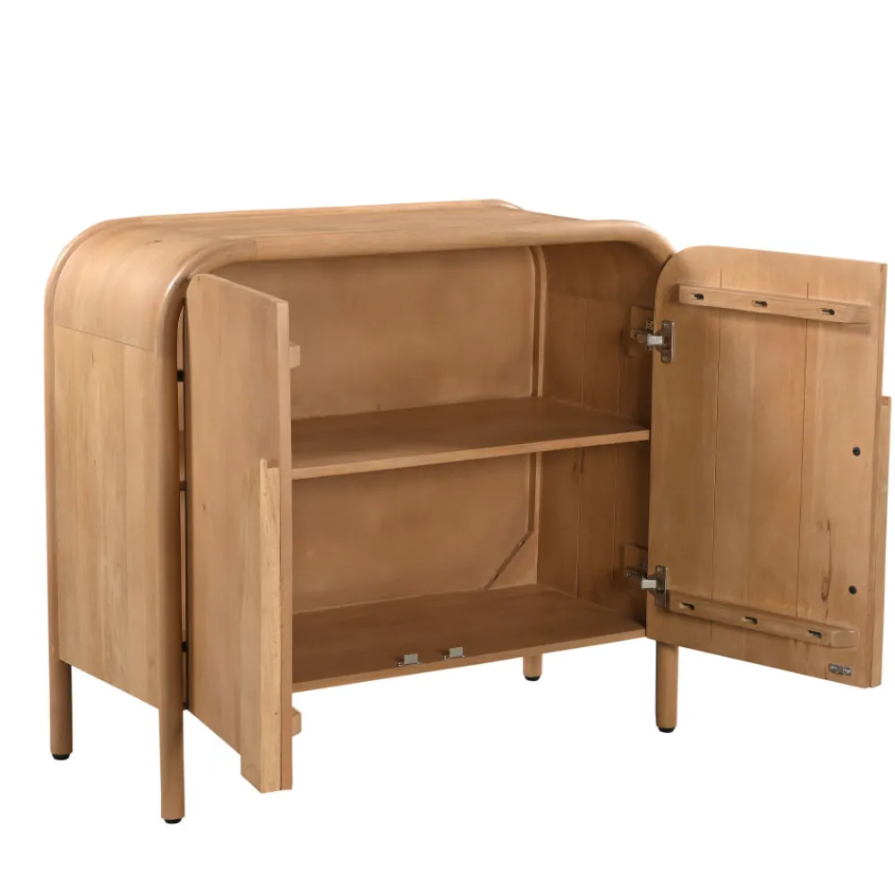 Drawer BALI Buffet 2 portes en bois massif L90cm