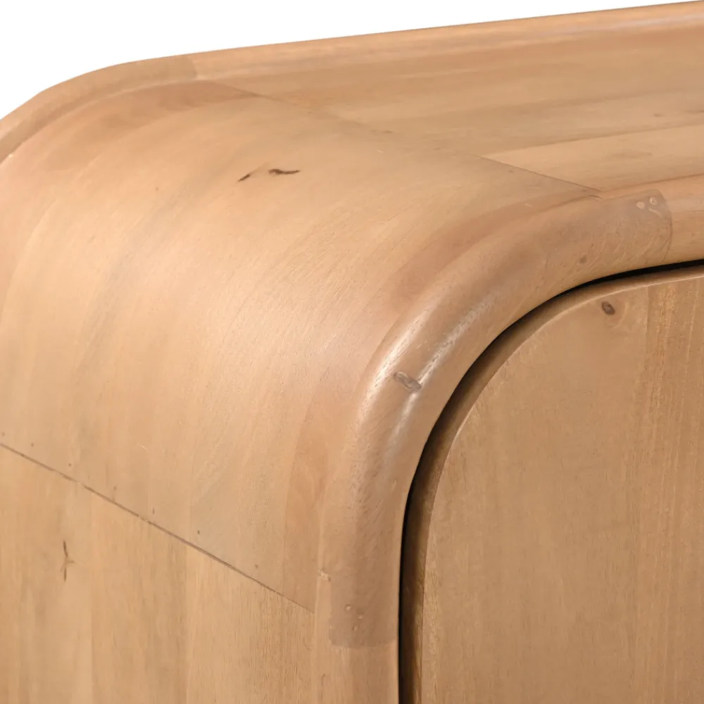 Drawer BALI Buffet 2 portes en bois massif L90cm
