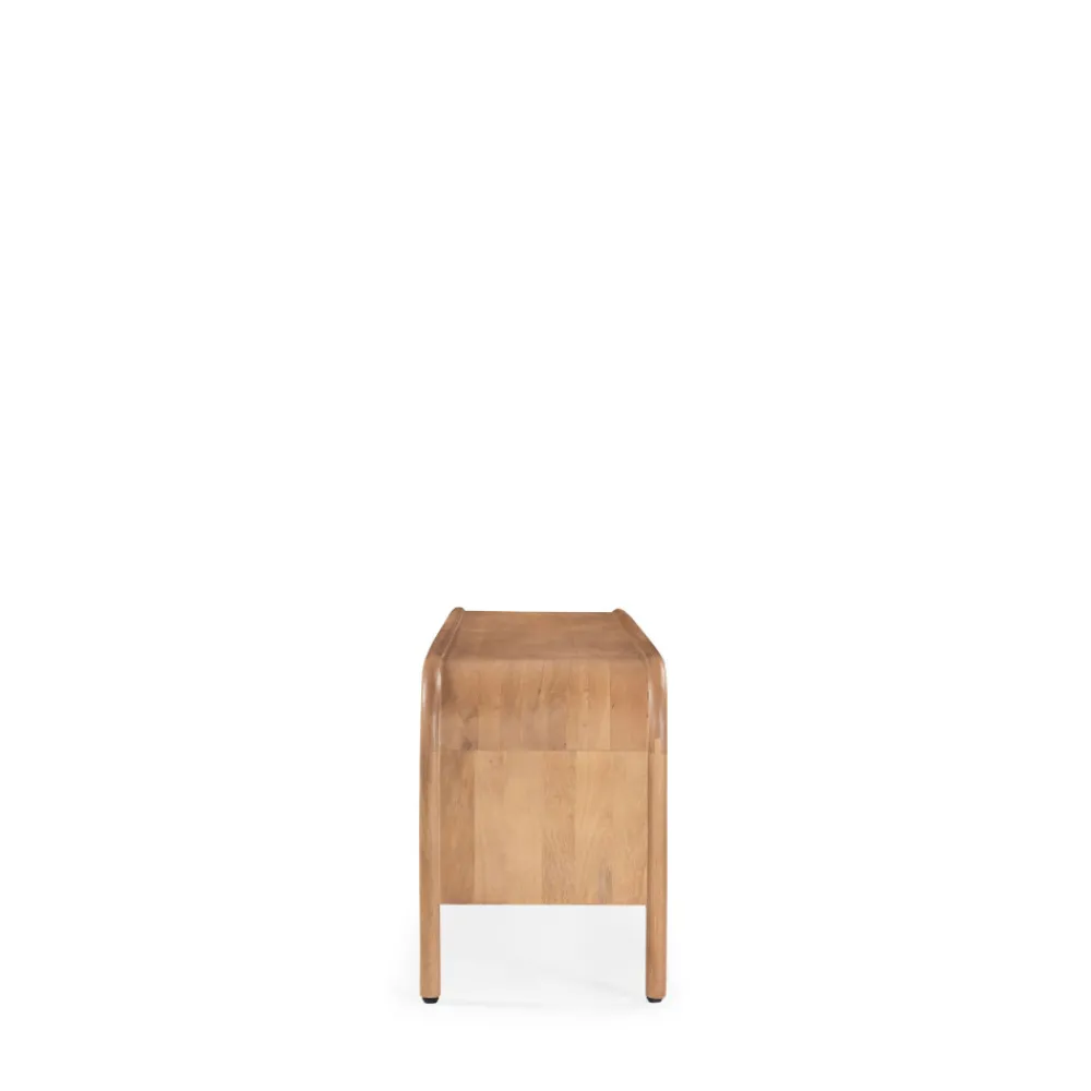 Drawer BALI Meuble TV 2 portes en bois massif L150cm