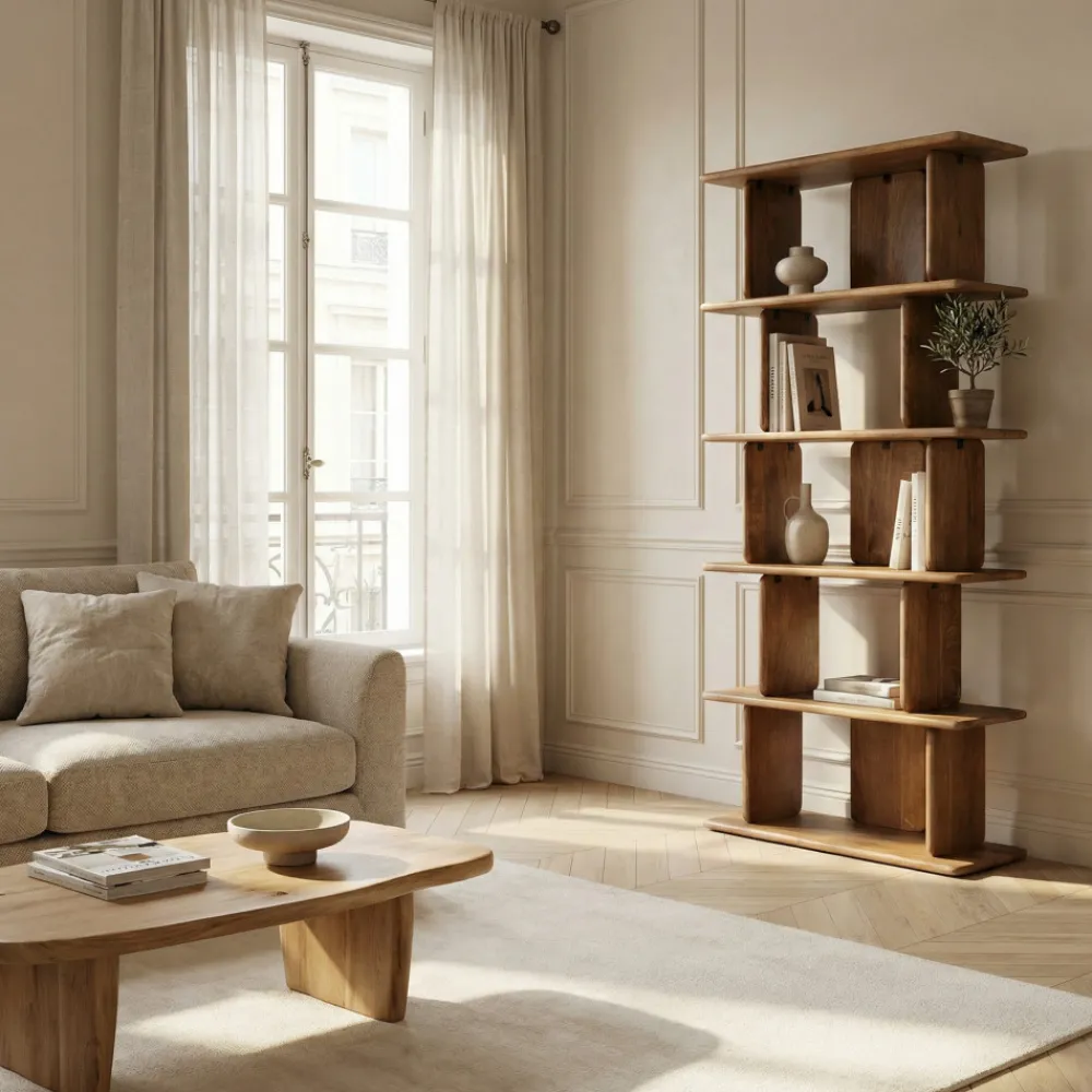 Drawer BATAM Étagère en bois massif H180cm