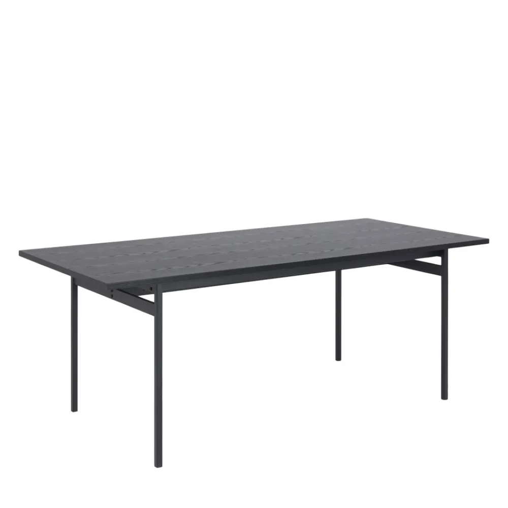 Drawer BATARA Table à manger 8 personnes en bois et métal