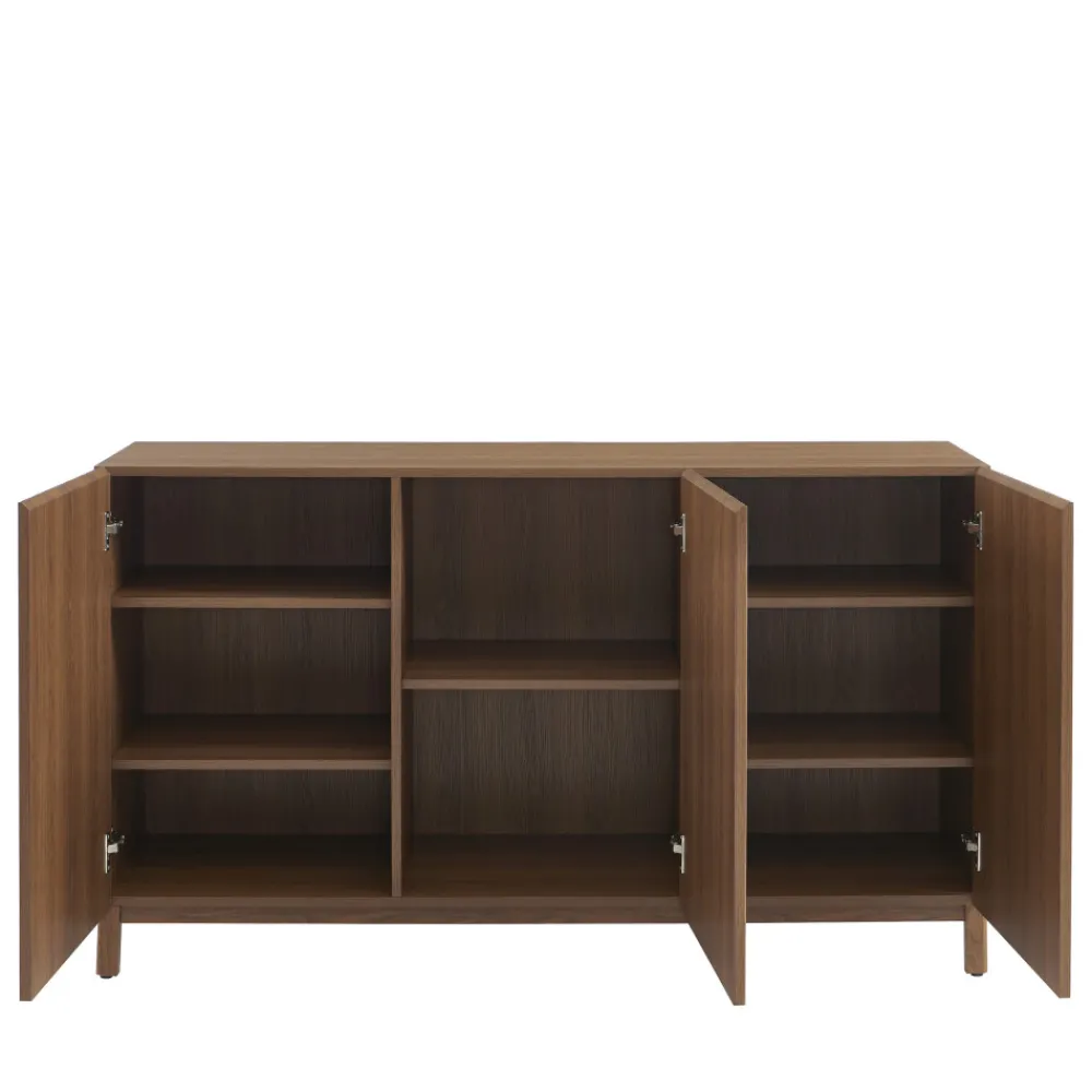 No name BELLY Buffet 3 portes en bois L140cm