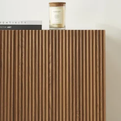 No name BELLY Buffet 3 portes en bois L140cm