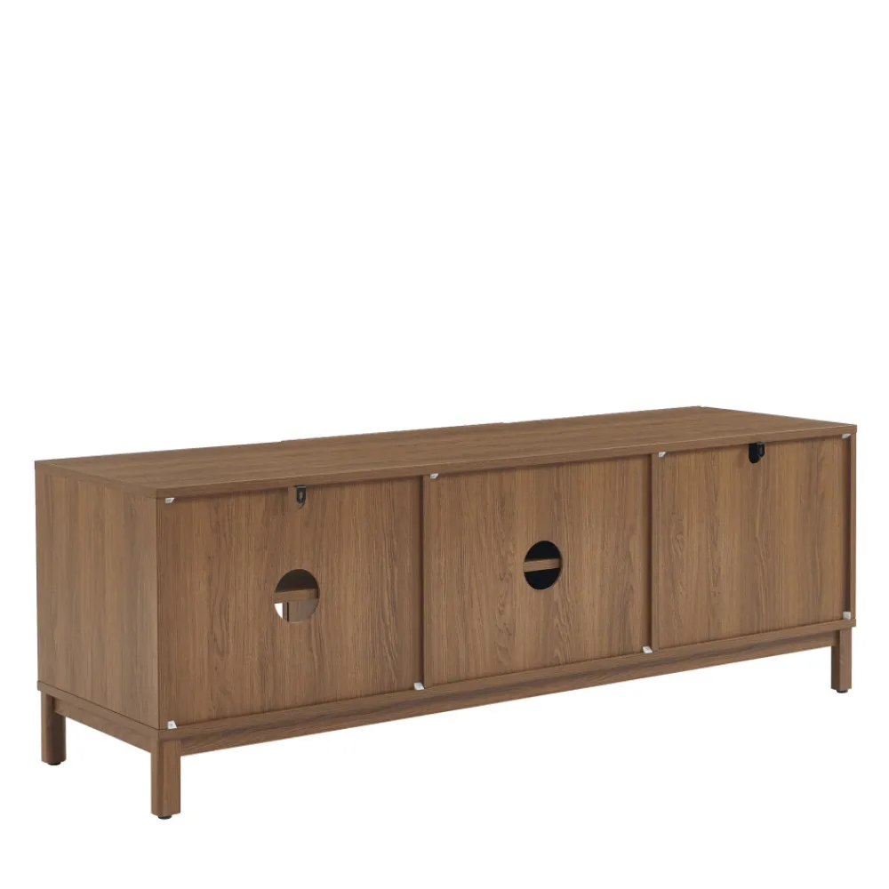 No name BELLY Meuble TV 2 portes en bois L140cm