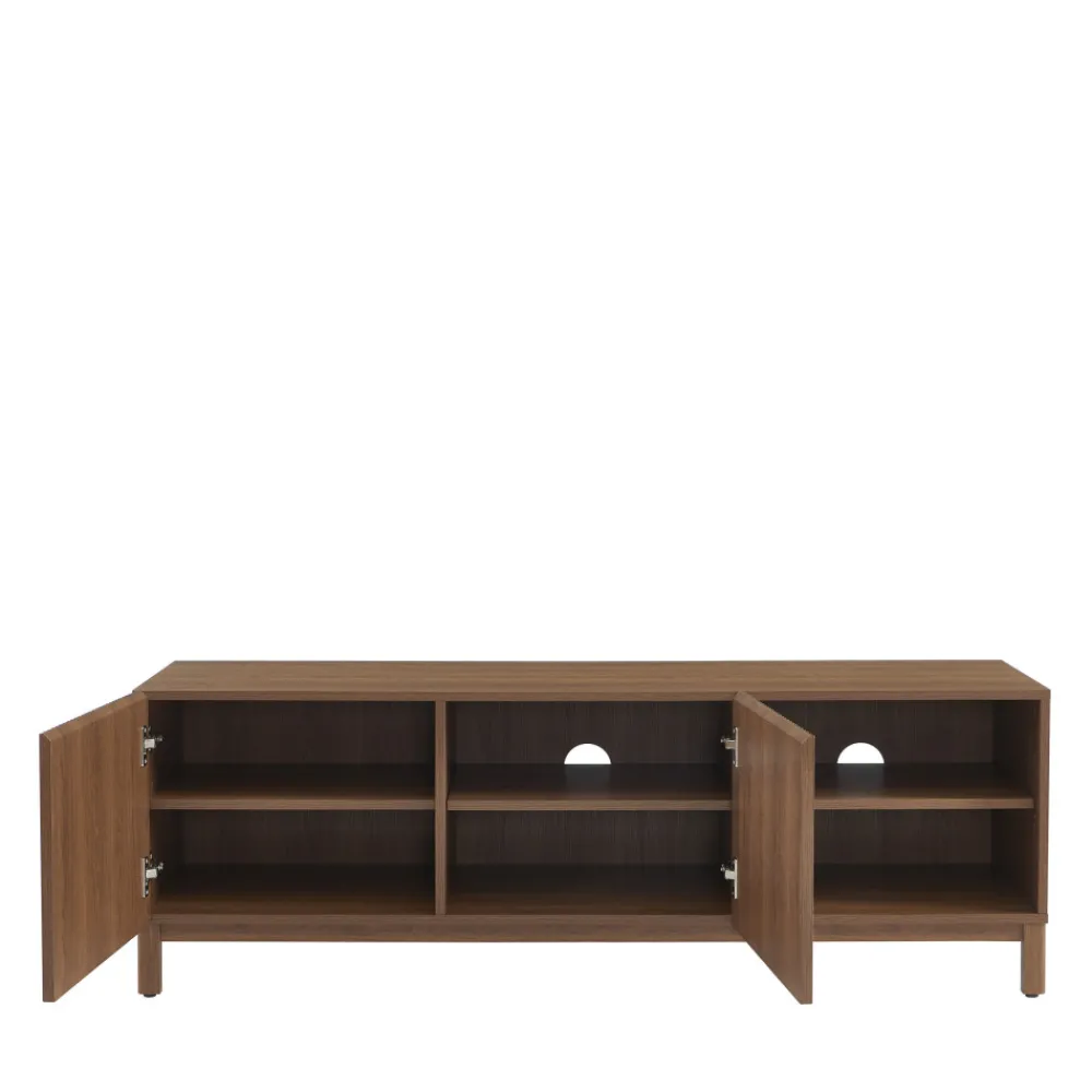 No name BELLY Meuble TV 2 portes en bois L140cm