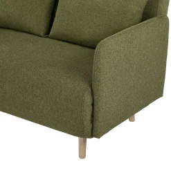 Drawer BELUSHI Canapé convertible 2 places en tissu pieds bois clair