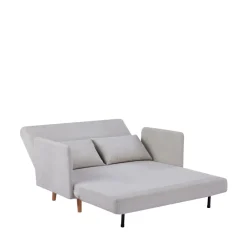 Drawer BELUSHI Canapé convertible 2 places en tissu pieds bois clair