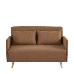 Drawer BELUSHI Canapé convertible 2 places en tissu pieds bois clair